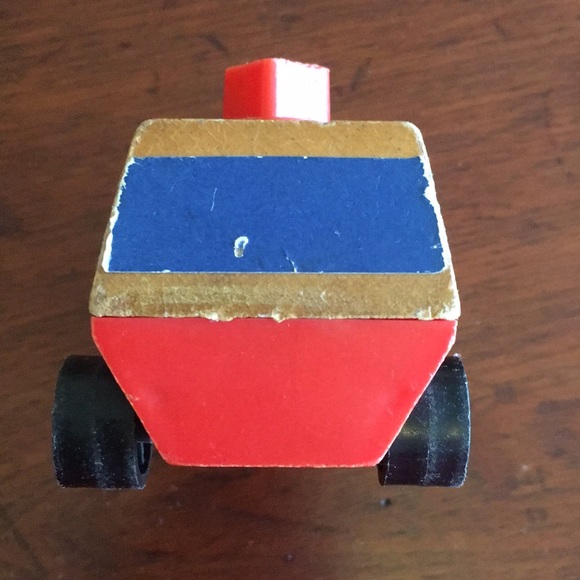 Vintage 1971 Mattel Wooden Ambulance Toy - Picture 7 of 7